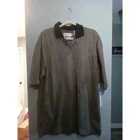 Tehama Clint Blue Striped Golf short-sleeved‎ polo shirt size XL Pristine Cond - Picture 1 of 5